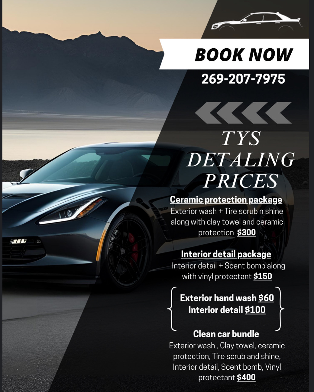 Ty's Detailing Prices